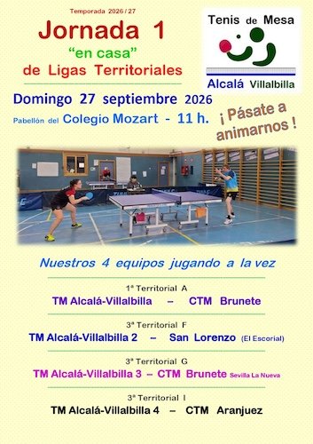 1ª Jornada de Liga 2026/2027.